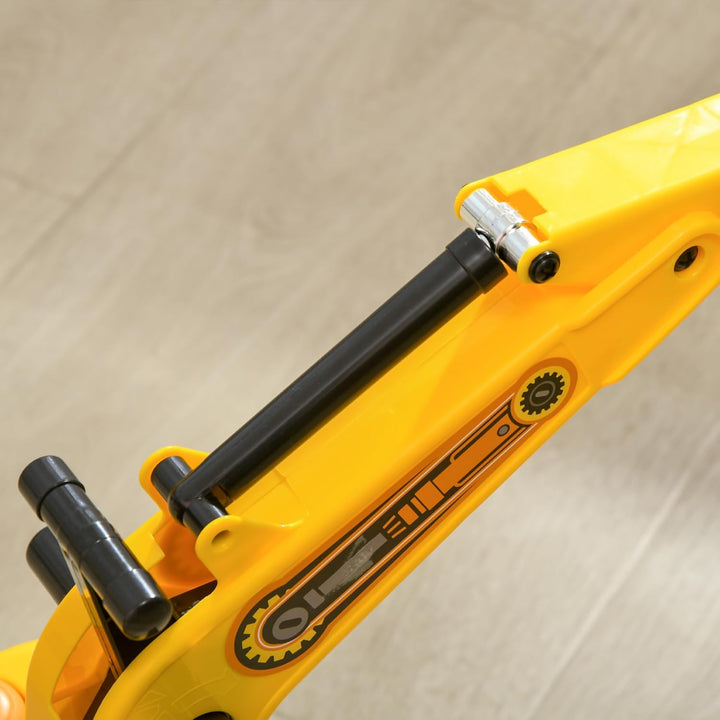 HOMCOM Rutschauto für Kinder, 18-48 Monate, mit Hupe und Drehfunktion, Gelb