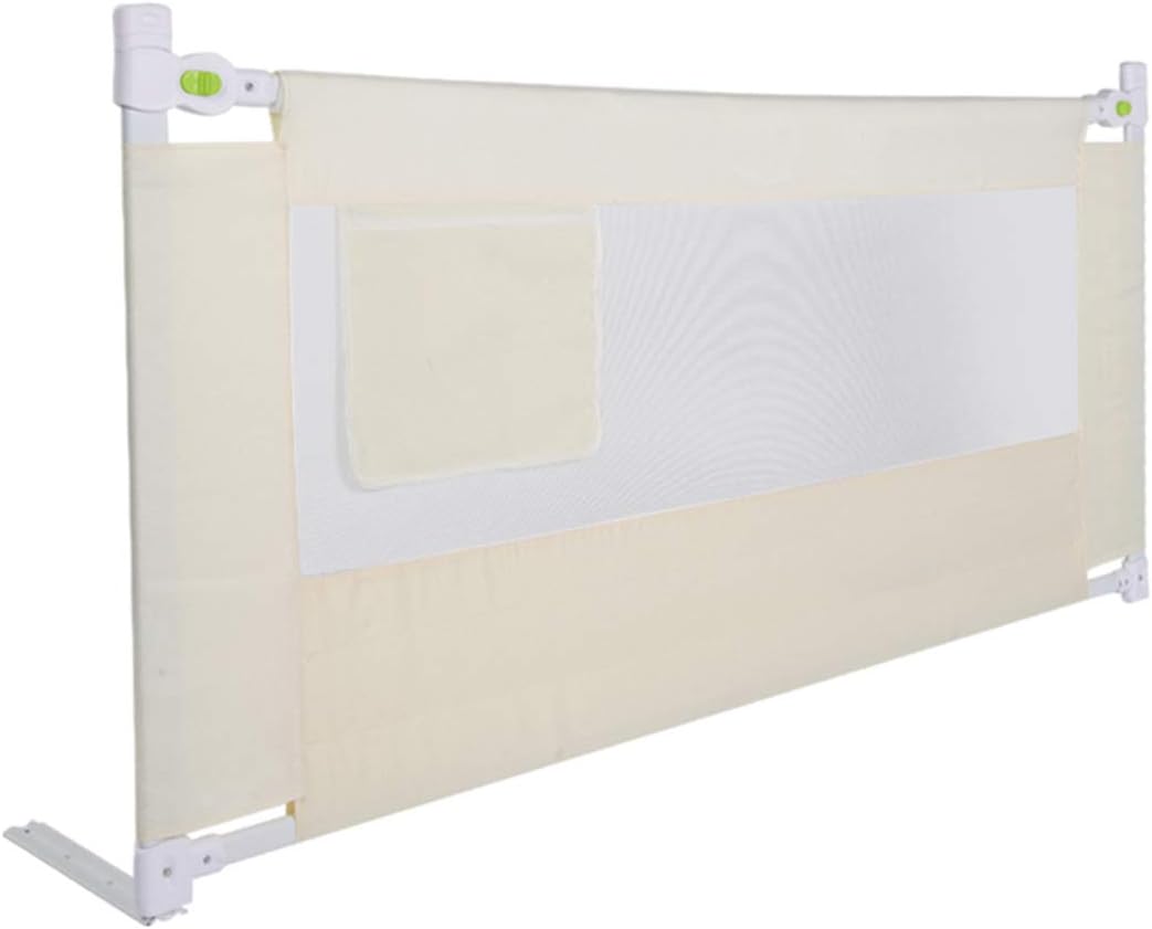 Bettgitter, 180cm Bettschutzgitter für kinder, Klappbares Bettschutzgitter, Kinder Bettgitter für Fa