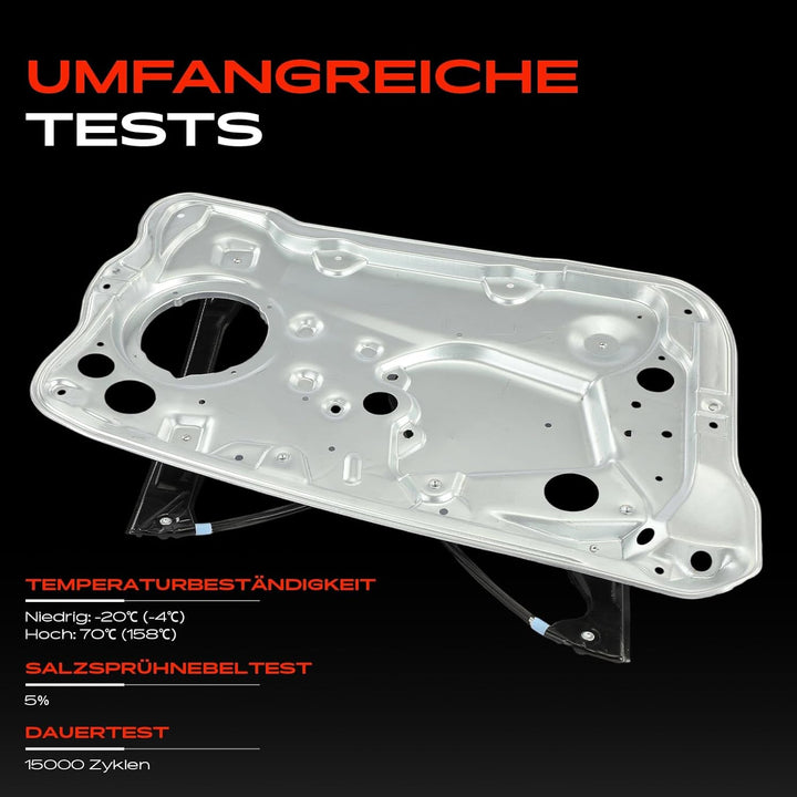 Frankberg Elektrisch Fensterheber mit Grundplatte 4/5-Türer Vorne Links Kompatibel mit Fabia I 6Y2 6