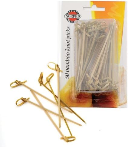 Norpro Bambus Knoten Plektrum Plektron Picks, 50 Stück, braun 50 CT, 50 CT