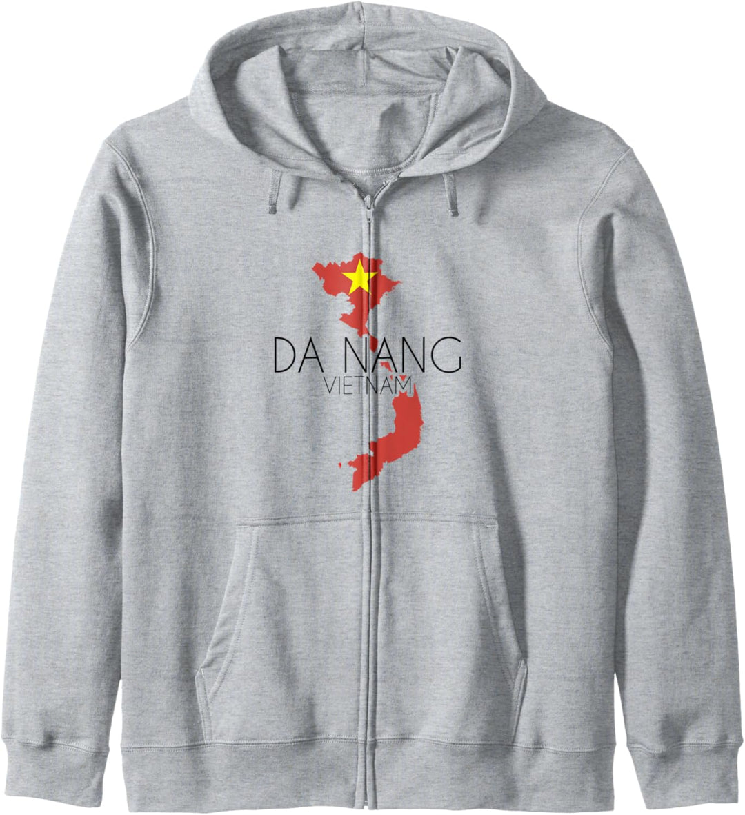 Da Nang Umriss Vietnam Flagge Kapuzenjacke