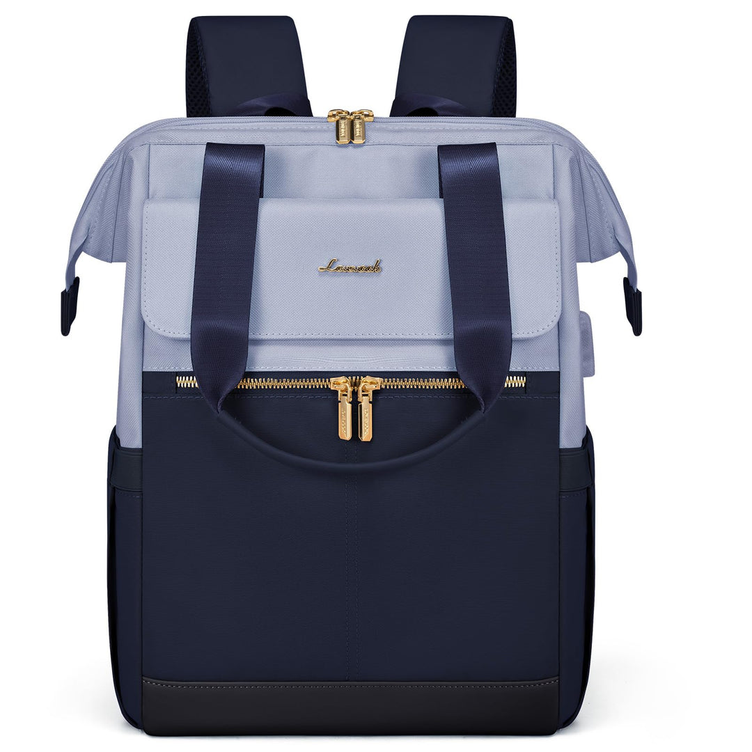 LOVEVOOK Rucksack Blau, Moderner Laptop Schulrucksack, Schultasche Teenager Backpack Women Elegant T