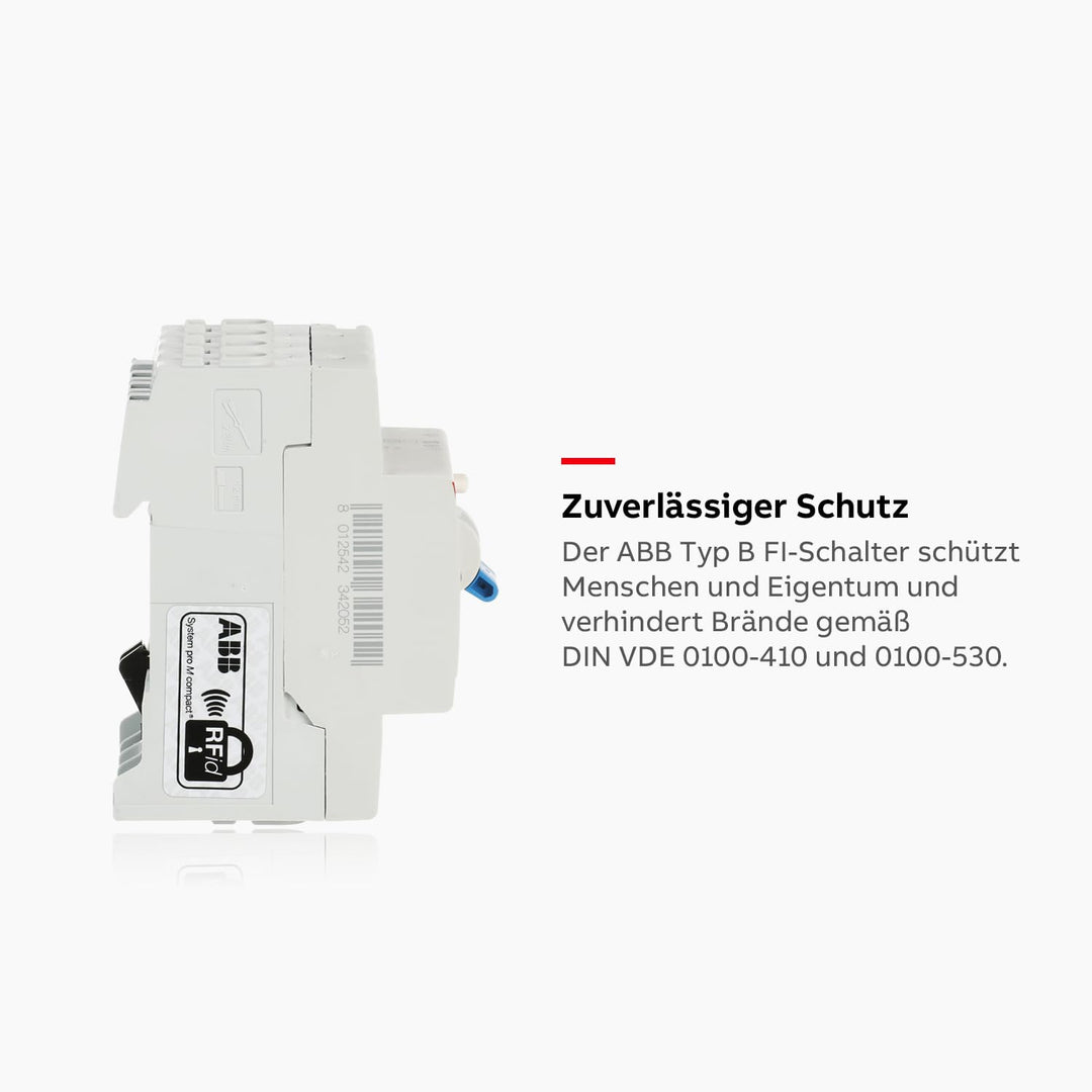 ABB 2CSF204592R1400 Type B 4P FI Kurzzeitverz Leistungsschalter, 40A, 8.4cm x 8.6cm x 10.0cm
