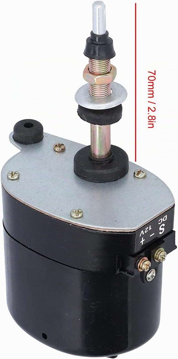 12V Wischermotor, 105° Wischfeld Traktor Scheibenwischermotor Auto Windschutzscheibe Scheibenwischer