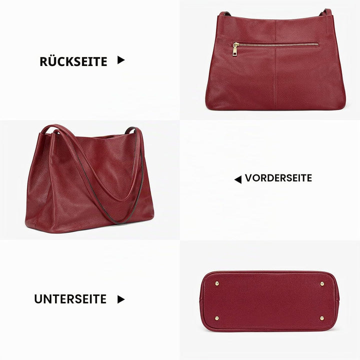 Kattee Soft Damen Echtes Leder Totes Umhängetasche Geldbörsen und Handtaschen Umhängetasche mit Magn