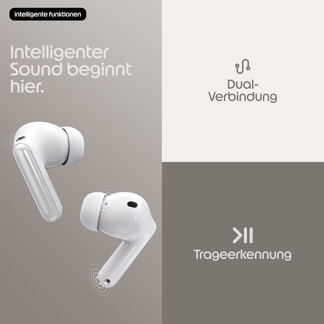 Motorola Moto Buds 2 Plus Sound by Bose (BT 6.0 Earbuds, multidimensionaler Sound, Dolby Head Tracki
