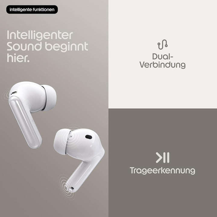 Motorola Moto Buds 2 Plus Sound by Bose (BT 6.0 Earbuds, multidimensionaler Sound, Dolby Head Tracki