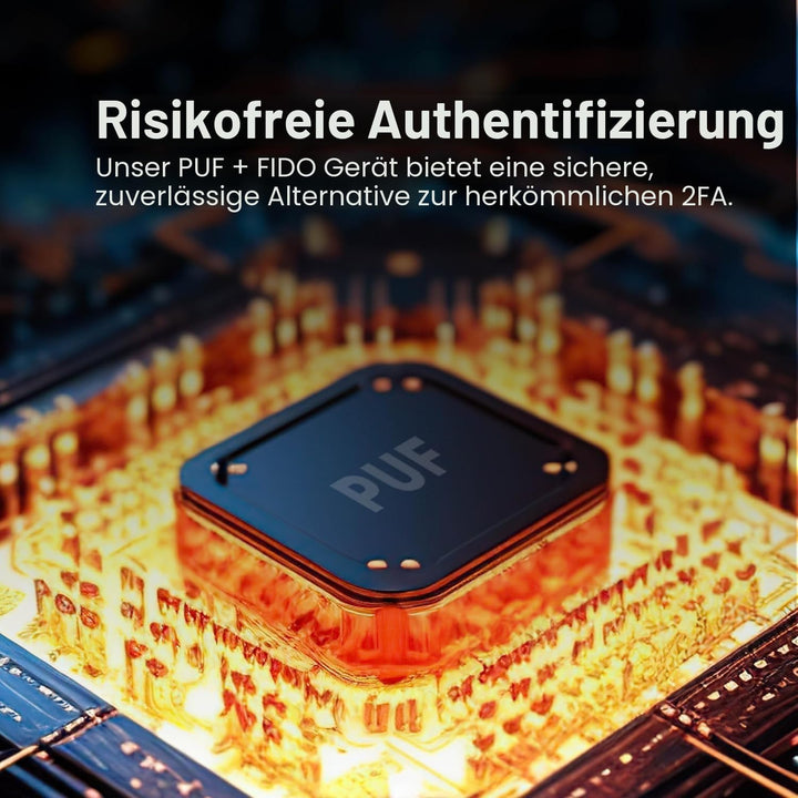 SecuX PUFido USB-C-Sicherheitsschlüssel mit PUF-Technologie, FIDO2/U2F-zertifiziert, Hardware-geroot