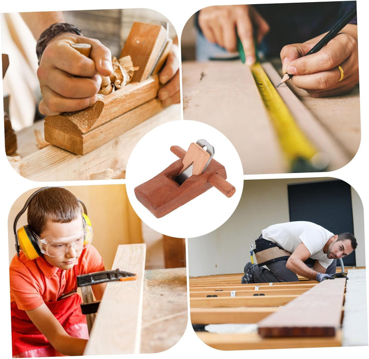 jojofuny Kleiner Handhobel Holzhandhobel Mit Verstellbarer Klinge Flache Hobelbreite 95mm Leichtes H