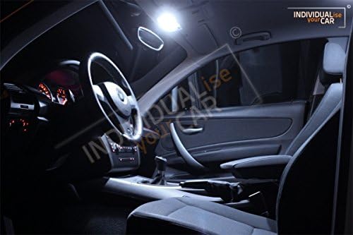 INDIVIDUALise your CAR Innenraumbeleuchtung SET für 1er E81 (Cool-White) Kaltweiss, Cool-White