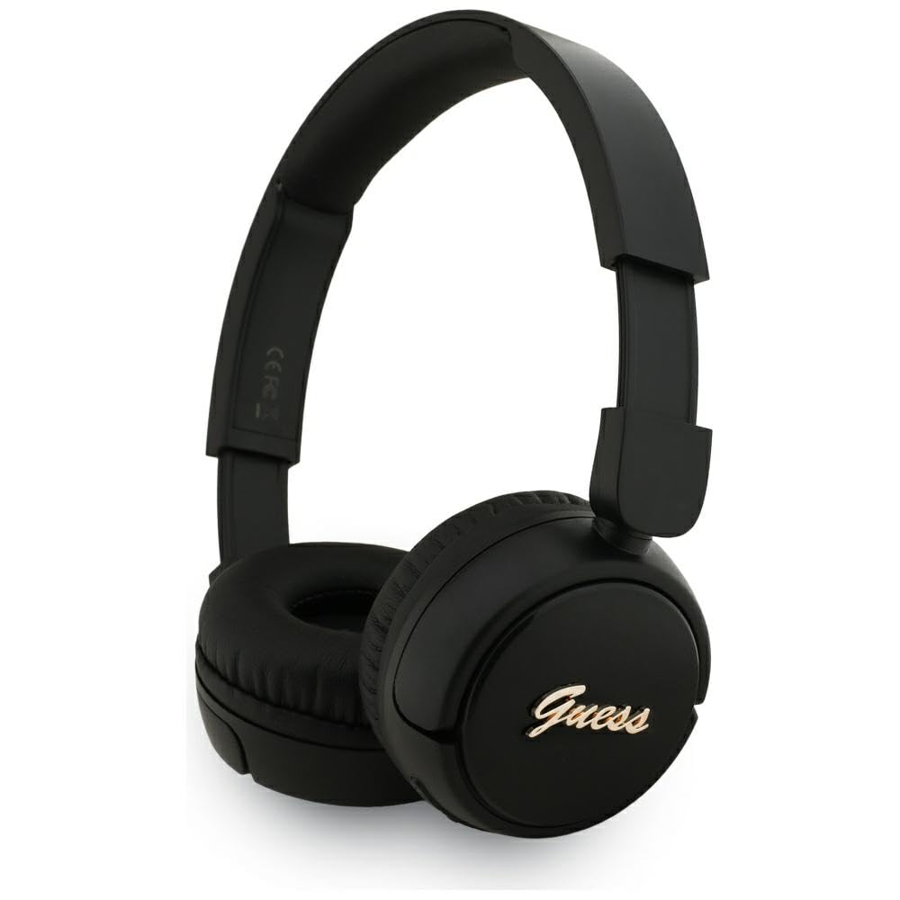 CG MOBILE Guess Bluetooth 5.3 On-Ear-Kopfhörer mit metallischem Logo (Schwarz)