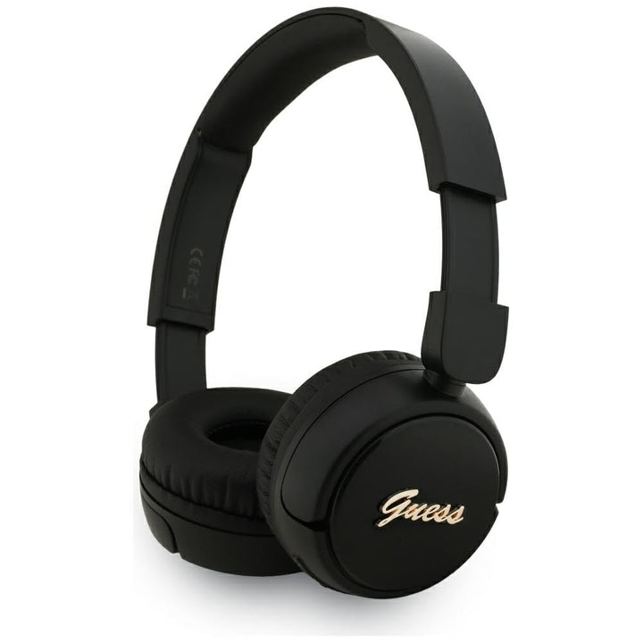 CG MOBILE Guess Bluetooth 5.3 On-Ear-Kopfhörer mit metallischem Logo (Schwarz)