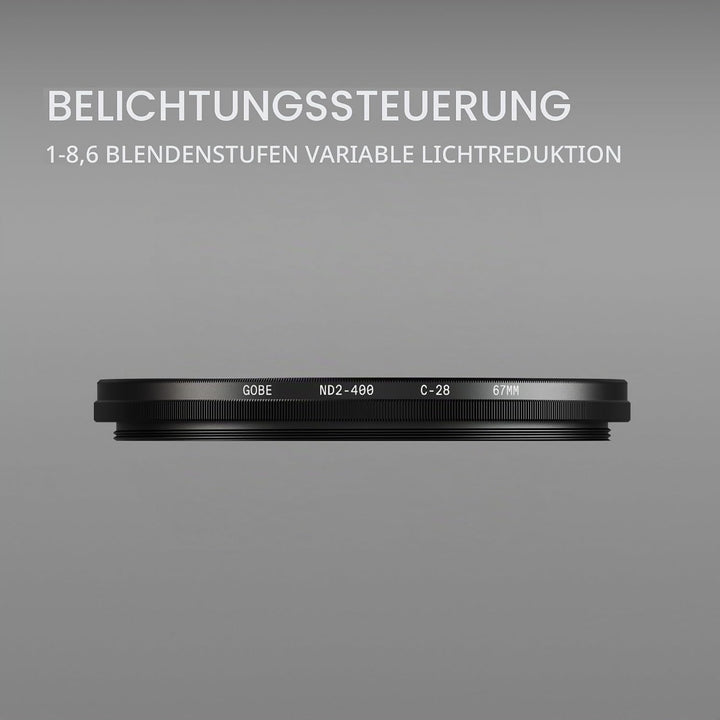 Gobe NDX 77 mm Variabler ND Objektivfilter (1Peak) 77mm, 77mm