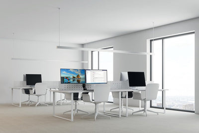 Kensington Platzsparender Monitorarm, 2 Bildschirme bis 27 Zoll, VESA 75/100, SmartFit System für er