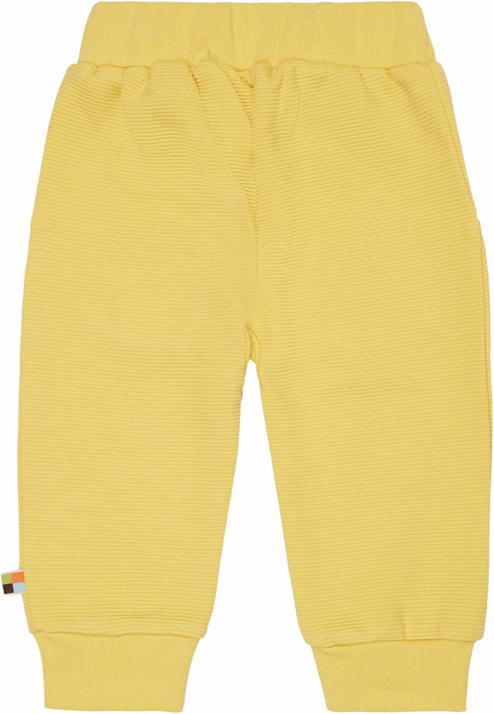 loud + proud Unisex Rippenstruktur, GOTS Zertifiziert Lässige Hose 62-68 Gold, 62-68 Gold