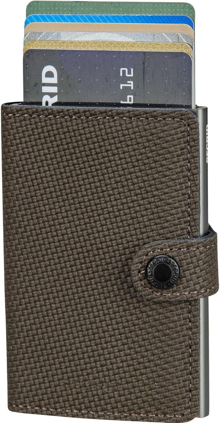 Secrid Unisex-Erwachsene Miniwallet Carbon Khaki Reisezubehör-Brieftasche, Talla única