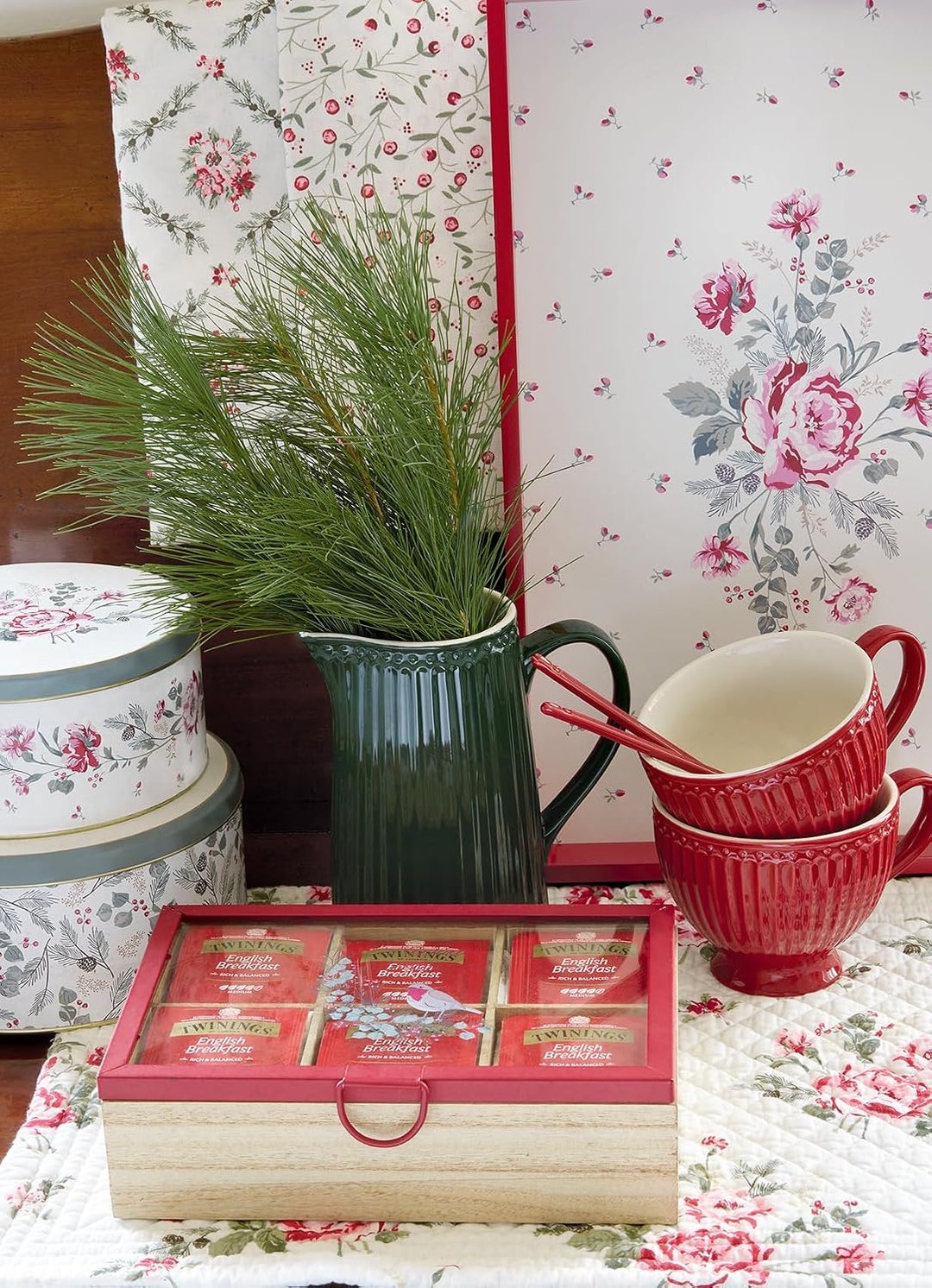 GreenGate- Tea Warmer/Stövchen - Alice red