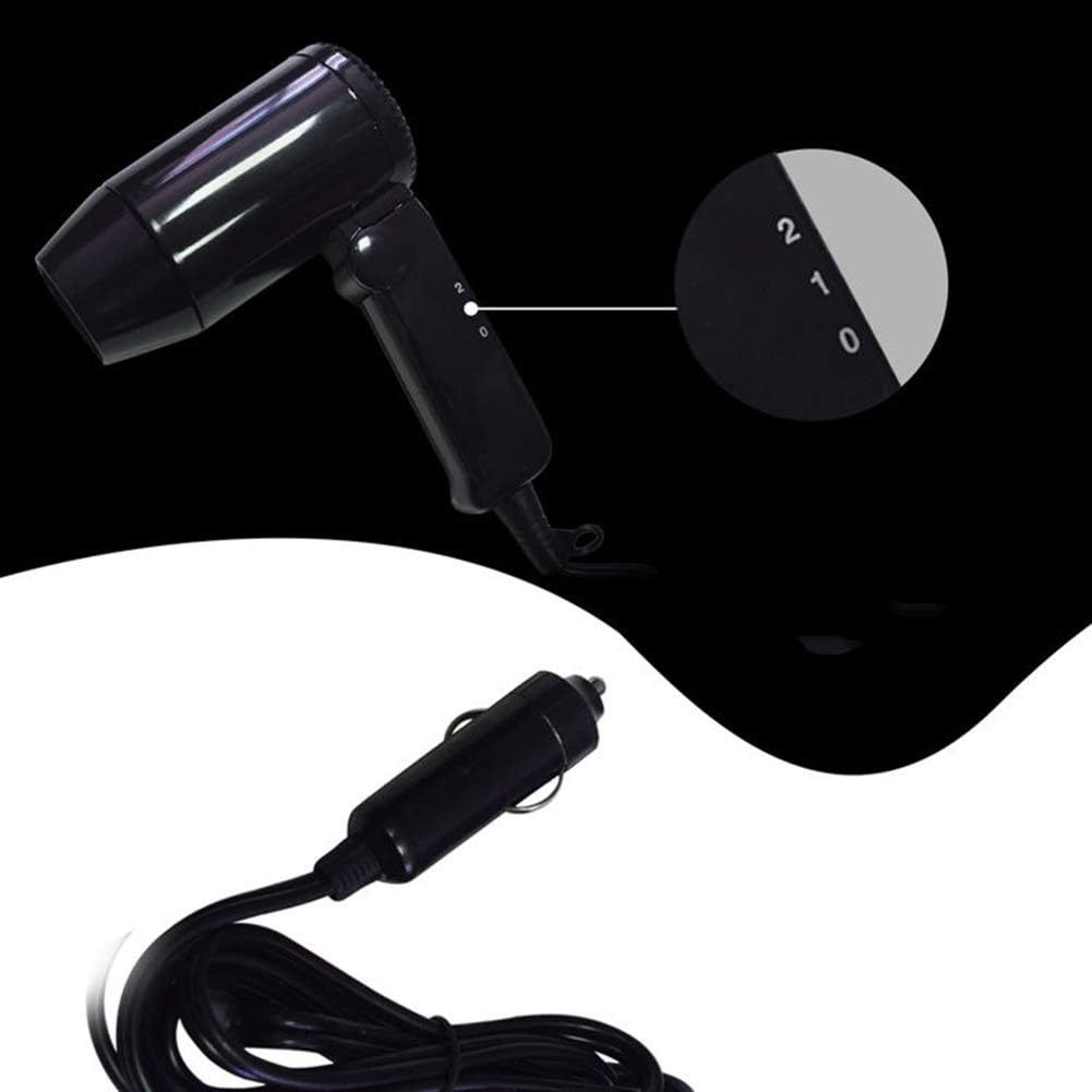 Auto Wohnmobil Haartrockner, TOTMOX 12V 216W Hot And Cool Tragbarer Reisefön Mit 2 Windstufen, Geräu