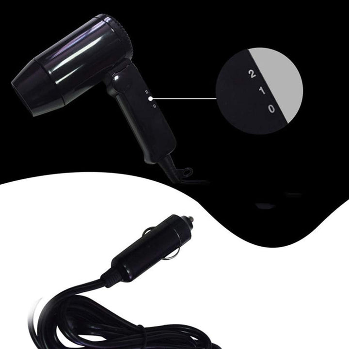 Auto Wohnmobil Haartrockner, TOTMOX 12V 216W Hot And Cool Tragbarer Reisefön Mit 2 Windstufen, Geräu