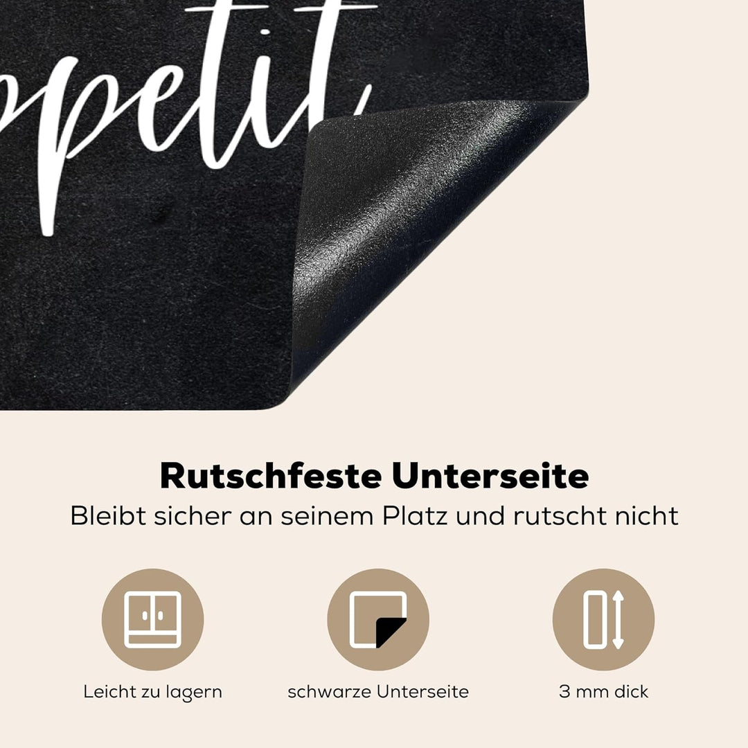 KitchenYeah© Herdabdeckplatte Einteilig Ceranfeld Abdeckplatte Küche Ceranfeldabdeckung Anti Rutsch