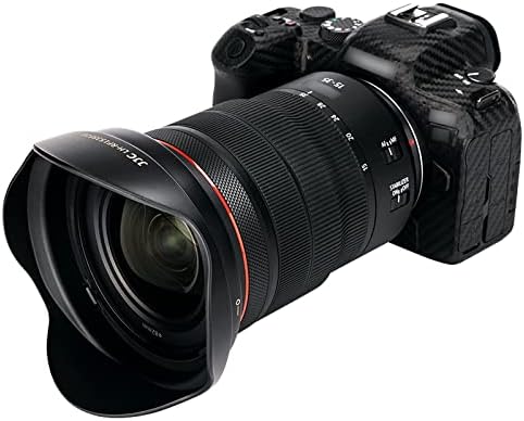 JJC Gegenlichtblende für Canon RF 15-35 mm f/2.8L is USM Objektiv auf Canon EOS R R3 R5 R6 RP Ra C70