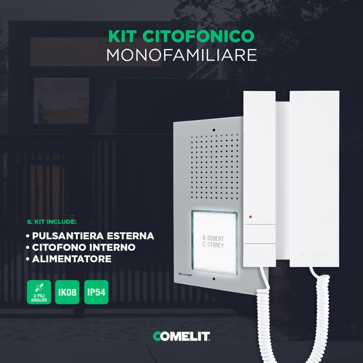 Kit Audio Analogique à 2 fils Ciao-Mini - KCA0061 - Comelit