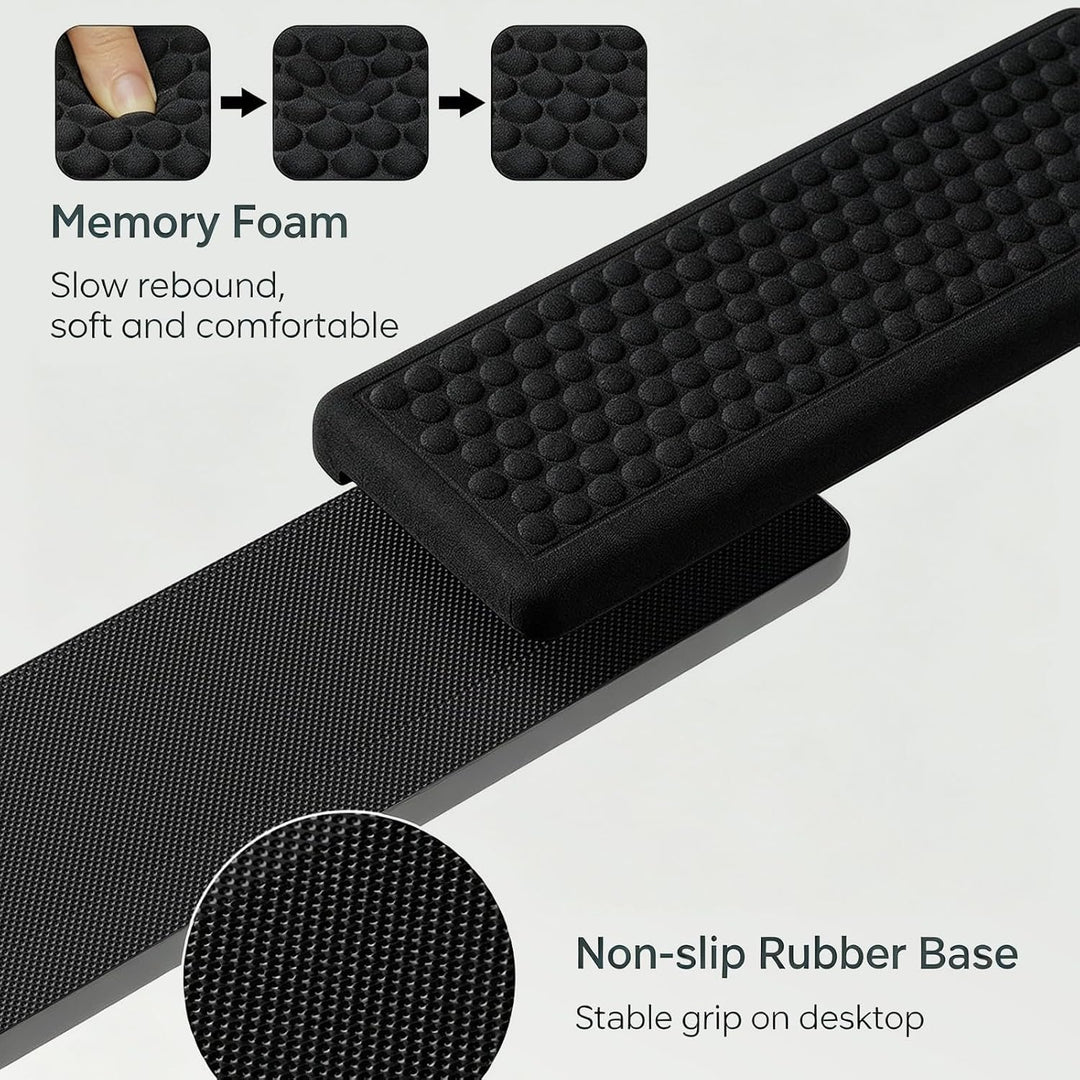 Armauflage Schreibtisch L-Form Memory-Schaum Handgelenkauflage, Tastatur Armauflage – ergonomisch, a