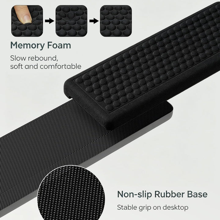 Armauflage Schreibtisch L-Form Memory-Schaum Handgelenkauflage, Tastatur Armauflage – ergonomisch, a