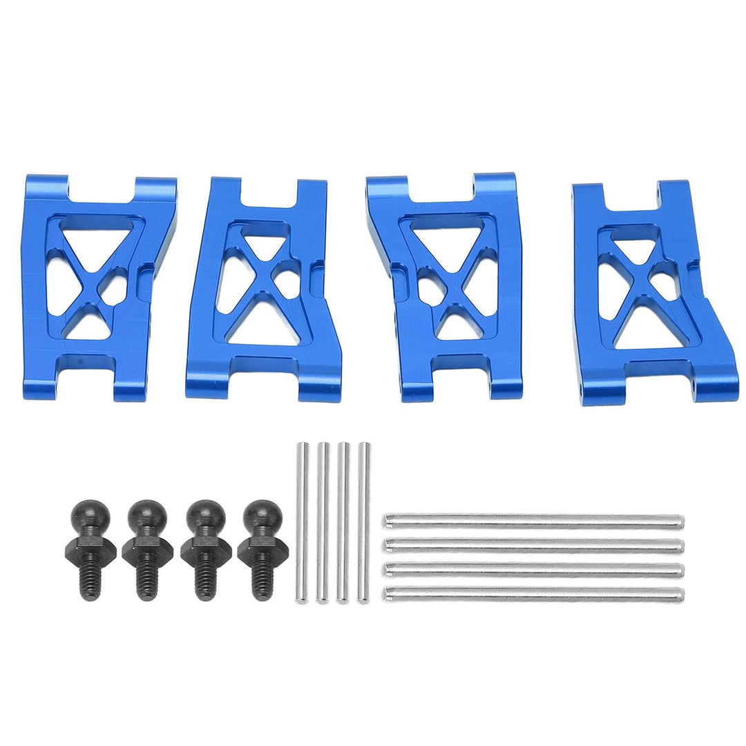 RC Querlenker Vorne Hinten Querlenker Set RC Auto Zubehör für Latrax Teton 1/18 RC Car Blau, Blau