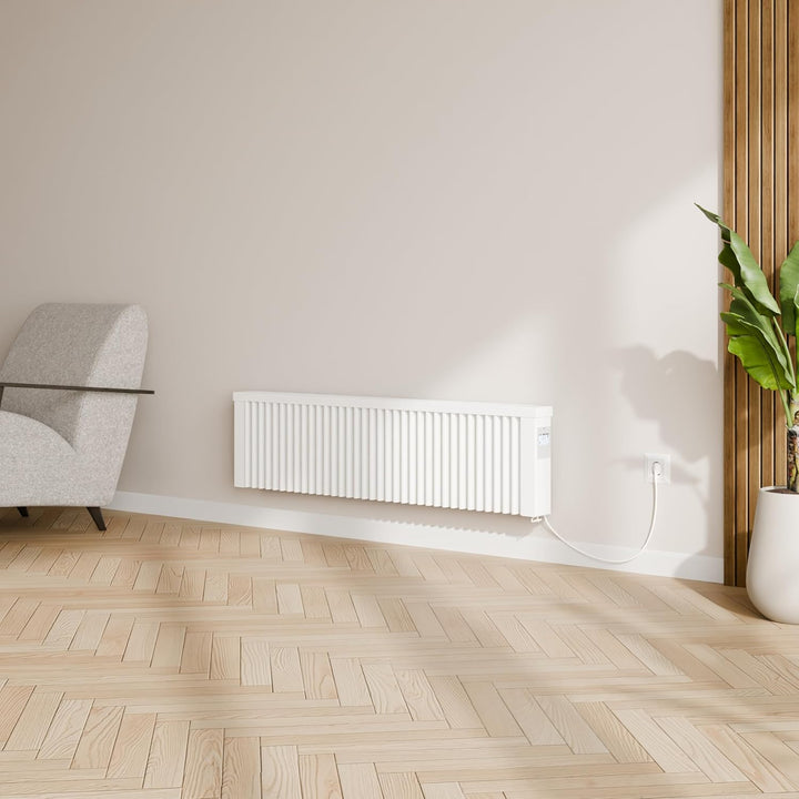 AeroFlow Elektroheizung mit Schamotte Speicherkern FlexiSmart Pro WLAN Fähig App Steuerung (SLIM 160
