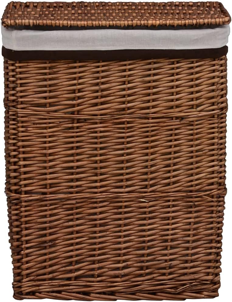 vidaXL Wäschekorb Wäschebox Wäschetruhe Wäschetonne Wäschesammler Weidenkorb Korb Box Wäscheständer