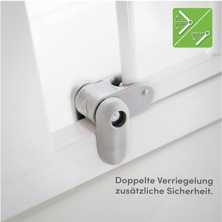 Munchkin Lindam Türgitter für Babys, ausziehbares Türschutzgitter & Treppenschutz zum Klemmen, ideal