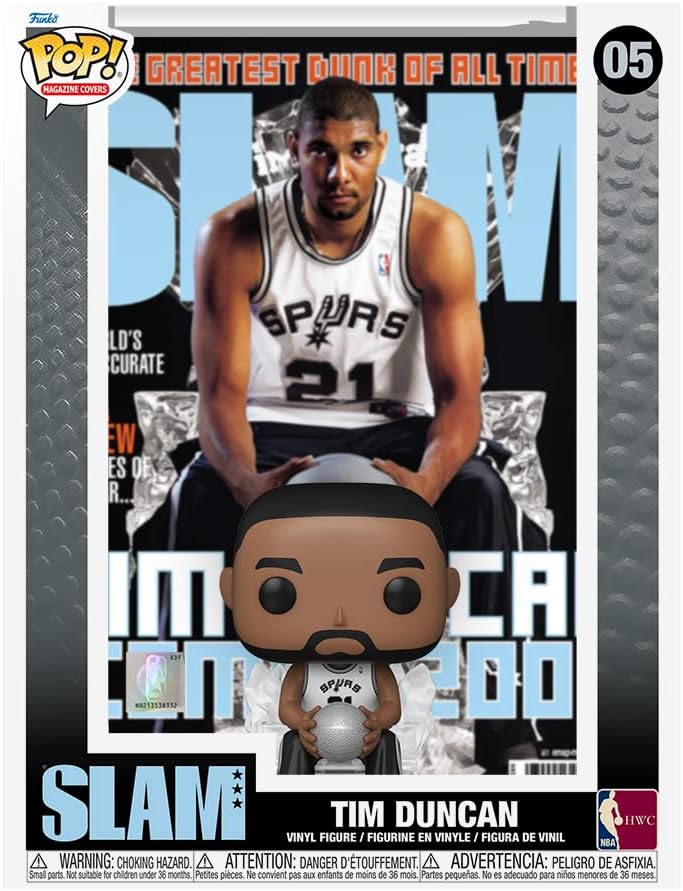 Funko Pop! NBA Cover: SLAM - Tim Duncan - Vinyl-Sammelfigur - Geschenkidee - Offizielle Handelswaren