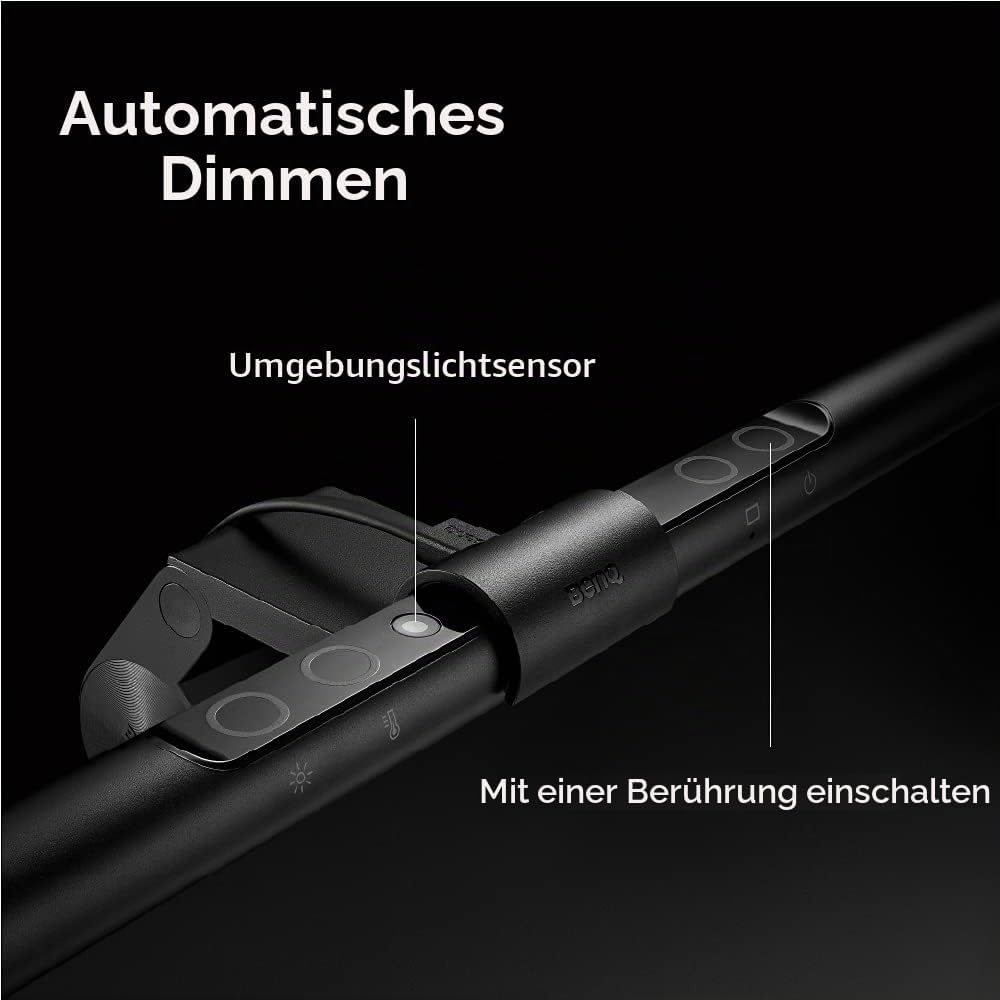 BenQ ScreenBar LED Monitor Lampe Schreibtischlampe bildschirmlampe mit Auto-Dimmen und Farbton-Anpas