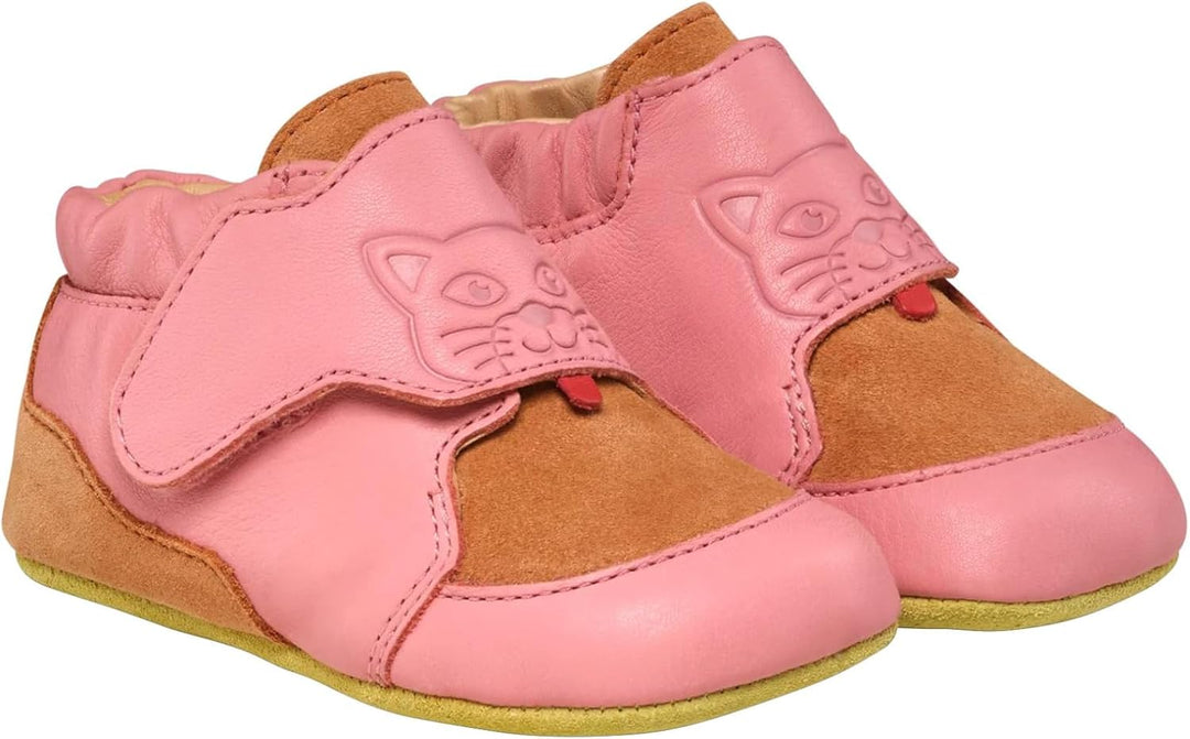 Affenzahn Krabbelschuh Leder Crawly 20 EU Katze Rosa, 20 EU Katze Rosa