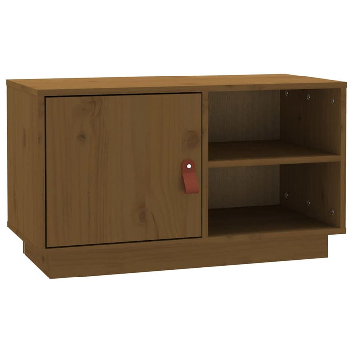 TV Schrank, TV Lowboard mit 1 Tür und 2 offenen Fächern, Fernsehtisch, Fernsehschrank, TV-Tisch, TV