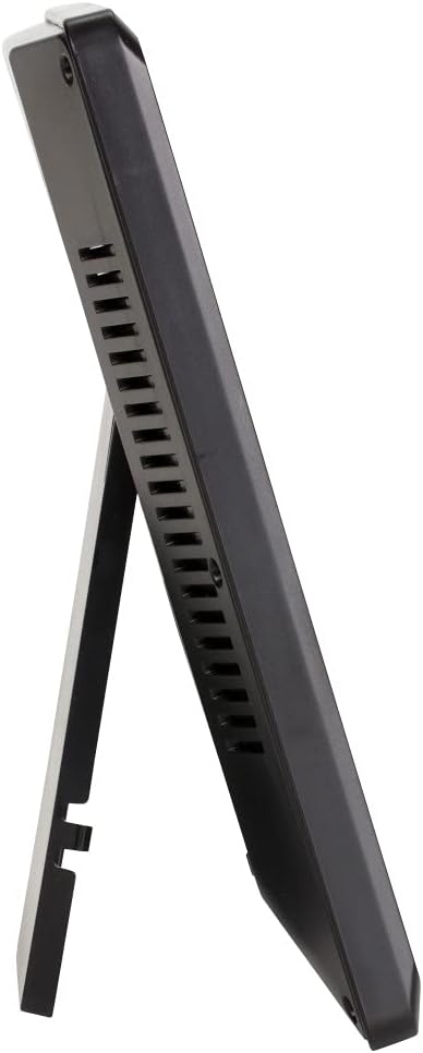 TFA Dostmann Digitale XL Wanduhr, 60.4521.01 (Schwarz mit Batterien), Schwarz mit Batterien