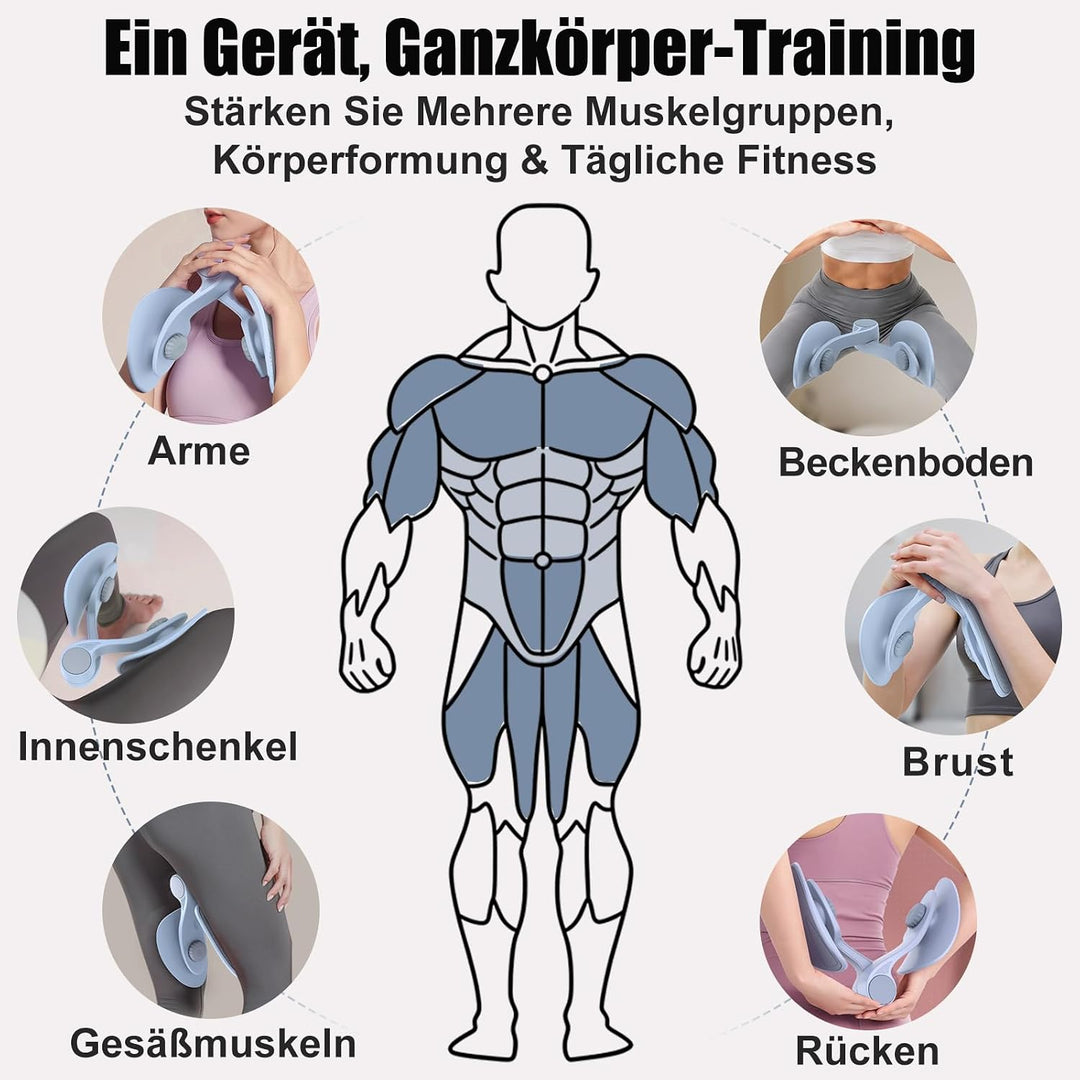 Oberschenkeltrainer 35lb Beckenboden Trainer Damen für Frau Beinpresse Po Trainer für Zuhause MäNner