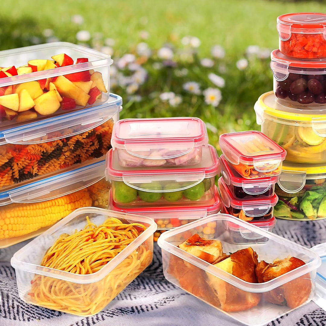 YASHE 28 PCS Frischhaltedosen mit Deckel, Luftdichte Vorratsdosen Set, Vorratsdosen mit Deckel, BPA-