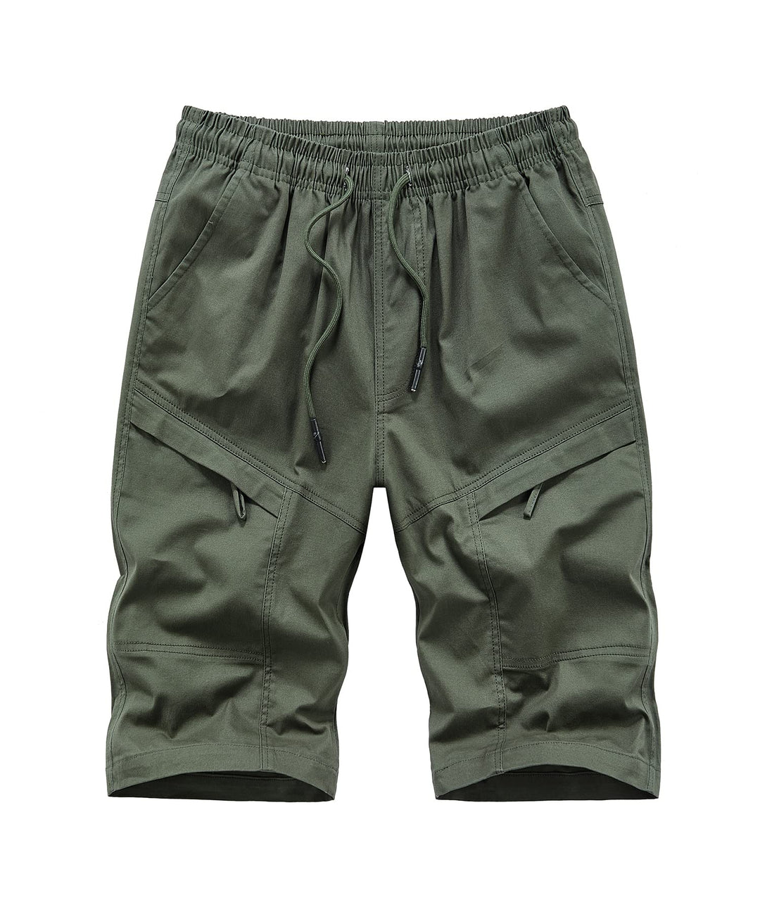 Herren Cargo Shorts aus Baumwolle Vintage Chino Shorts mit vielen Taschen Sommer Bermuda Kurze Hose