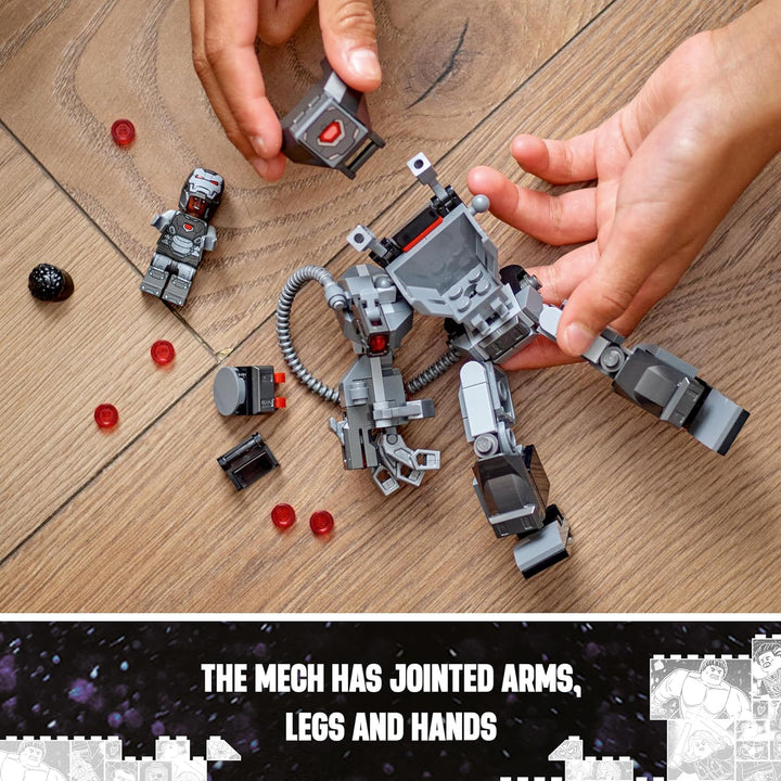 LEGO Marvel Rocket & Baby Groot, baubares Superhelden-Spielzeug & Marvel War Machine Mech, baubares