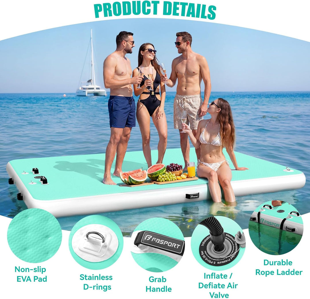 Aufblasbare Dock Schwimmende Plattform Aufblasbare Wasserhängematte, Multi Personen Aufblasbares Sch