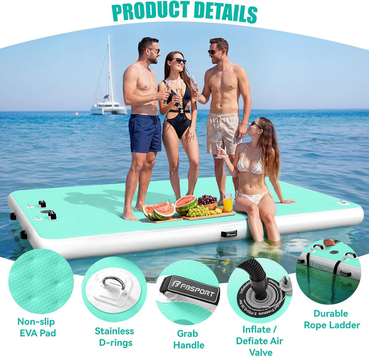 Aufblasbare Dock Schwimmende Plattform Aufblasbare Wasserhängematte, Multi Personen Aufblasbares Sch