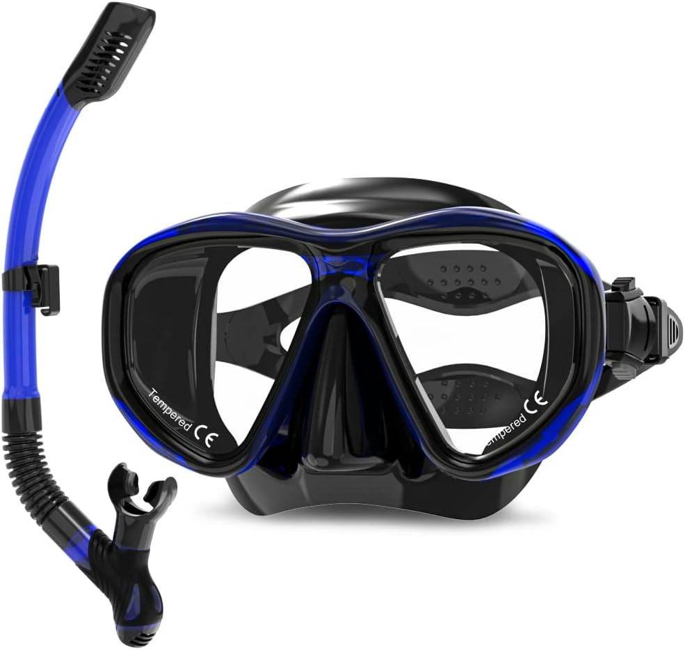 Findway schnorchelset Erwachsene,Schnorchelset mit taucherbrille und schnorchel, Anti-Leck & Anti-Fo