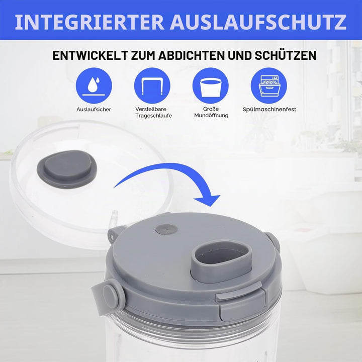 Ersatz-Mixerbecher mit Deckel für Ninja Blast Portable Blender BC100 & BC151 Serie: 510.3 g Blender