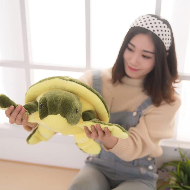 Uposao Schildkröte Kuscheltier, 50CM Grün Plüschschildkröte Spielzeug Grosse Schildkröte Plüschtier