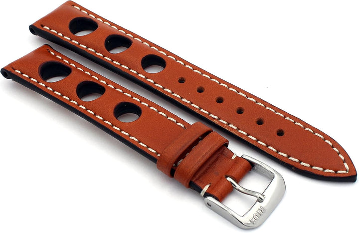 RIOS1931 Sulla Baikal Rallye Vintage Rindsleder Uhrenarmband handgemacht in Deutschland Robust 18mm