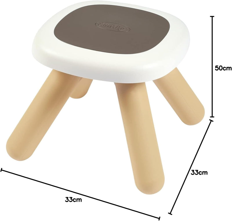 Smoby - Kid Hocker -softgrey – Design Kinderhocker für Kinder ab 18 Monaten, für Innen und Aussen, K