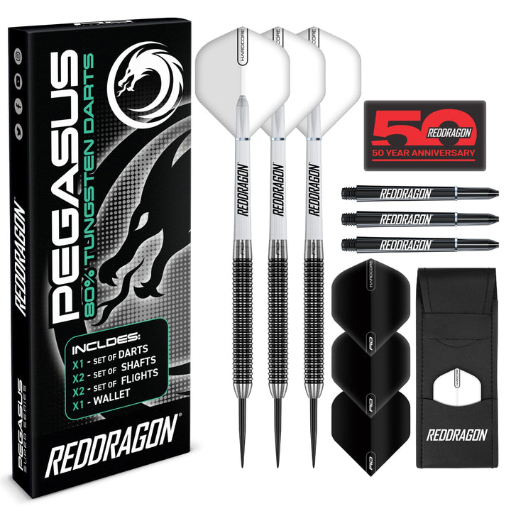 RED DRAGON Darts - Pegasus Profi 80% Tungsten Darts Set | Erhältlich mit Dartpfeile Metallspitze 21g