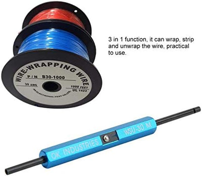 3 in 1 Funktion Single-Stranded Wire Wrap Streifen Auspacken Handwerkzeug für AWG 30 Draht, Wire Wra